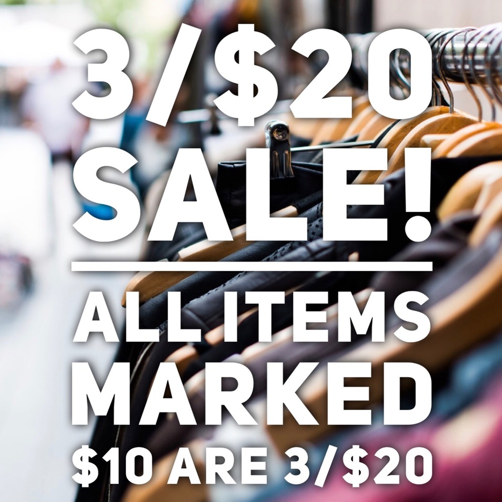3 FOR $20 SALE! 🛍